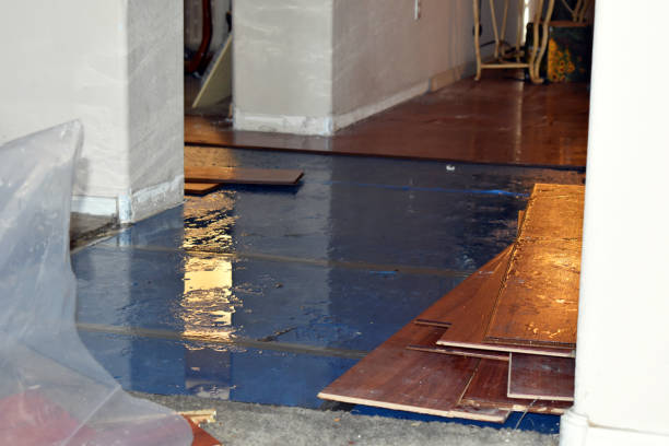 Professional Water Extraction technician working in Banquete, TX